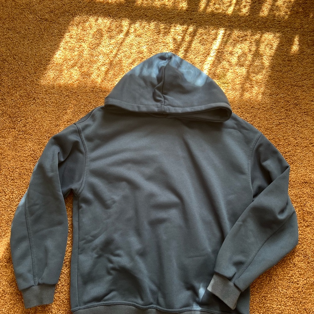 Blue Hooded Sweatshirt